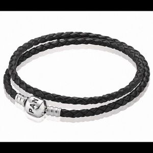 Pandora leather wrap bracelet